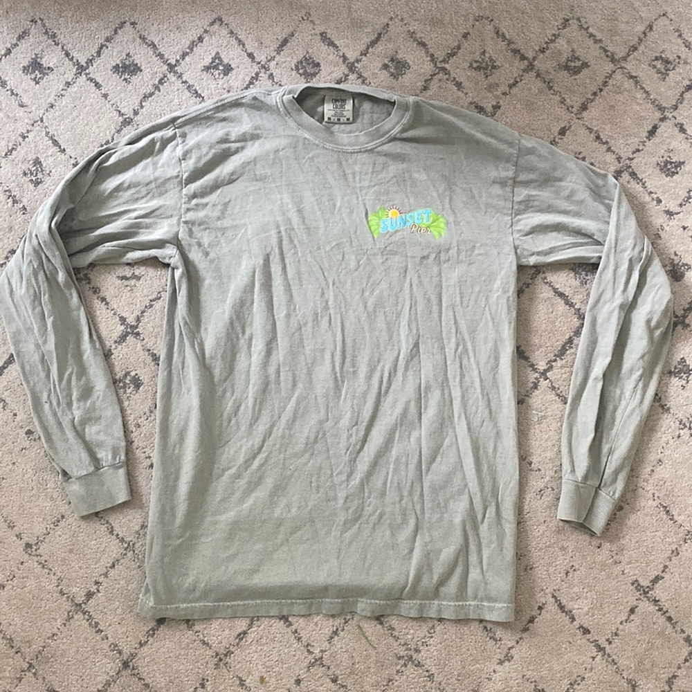 VINTAGE: Comfort Colors - Sunset Piers Long Sleeve Tee